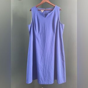 Talbots Classic Blue Midi Dress